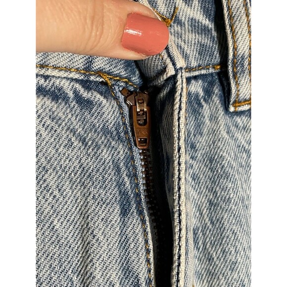 Zara Women High Rise Ankle Length Straight Leg Jeans Light Acid Wash Blue Size 0 - Picture 3 of 12